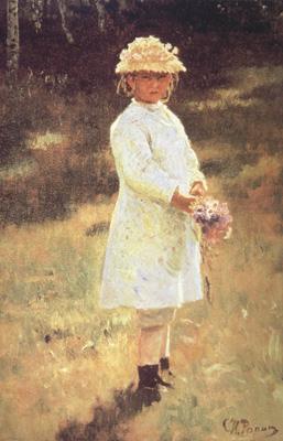  Girl with a Bouquet (Vera,the Artist's Daughter) (nn02)